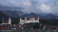 Archiv Foto Webcam Füssen: Blick auf das Hohe Schloss 04:00