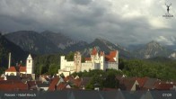 Archiv Foto Webcam Füssen: Blick auf das Hohe Schloss 06:00