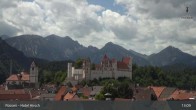Archiv Foto Webcam Füssen: Blick auf das Hohe Schloss 12:00