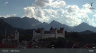 Archiv Foto Webcam Füssen: Blick auf das Hohe Schloss 16:00