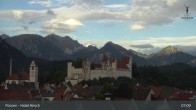 Archiv Foto Webcam Füssen: Blick auf das Hohe Schloss 06:00