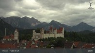 Archiv Foto Webcam Füssen: Blick auf das Hohe Schloss 08:00