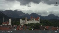Archiv Foto Webcam Füssen: Blick auf das Hohe Schloss 10:00
