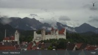 Archiv Foto Webcam Füssen: Blick auf das Hohe Schloss 12:00