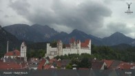 Archiv Foto Webcam Füssen: Blick auf das Hohe Schloss 14:00