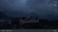 Archiv Foto Webcam Füssen: Blick auf das Hohe Schloss 04:00