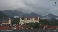 Archiv Foto Webcam Füssen: Blick auf das Hohe Schloss 06:00