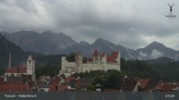 Archiv Foto Webcam Füssen: Blick auf das Hohe Schloss 07:00