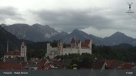 Archiv Foto Webcam Füssen: Blick auf das Hohe Schloss 14:00