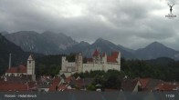 Archiv Foto Webcam Füssen: Blick auf das Hohe Schloss 16:00