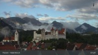 Archiv Foto Webcam Füssen: Blick auf das Hohe Schloss 06:00