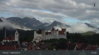 Archiv Foto Webcam Füssen: Blick auf das Hohe Schloss 07:00