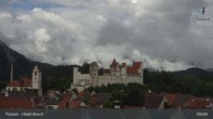 Archiv Foto Webcam Füssen: Blick auf das Hohe Schloss 08:00