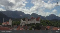 Archiv Foto Webcam Füssen: Blick auf das Hohe Schloss 12:00