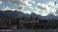 Archiv Foto Webcam Füssen: Blick auf das Hohe Schloss 16:00