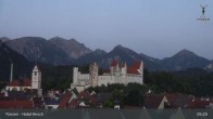 Archived image Webcam High Palace in Füssen 04:00