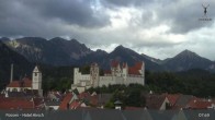 Archiv Foto Webcam Füssen: Blick auf das Hohe Schloss 07:00