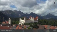 Archiv Foto Webcam Füssen: Blick auf das Hohe Schloss 10:00