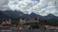 Archiv Foto Webcam Füssen: Blick auf das Hohe Schloss 12:00