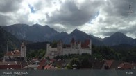 Archiv Foto Webcam Füssen: Blick auf das Hohe Schloss 14:00