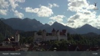 Archiv Foto Webcam Füssen: Blick auf das Hohe Schloss 16:00