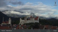 Archiv Foto Webcam Füssen: Blick auf das Hohe Schloss 07:00