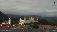 Archiv Foto Webcam Füssen: Blick auf das Hohe Schloss 08:00