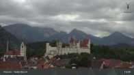 Archiv Foto Webcam Füssen: Blick auf das Hohe Schloss 12:00