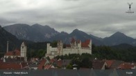 Archiv Foto Webcam Füssen: Blick auf das Hohe Schloss 14:00