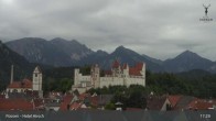 Archiv Foto Webcam Füssen: Blick auf das Hohe Schloss 16:00