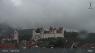 Archiv Foto Webcam Füssen: Blick auf das Hohe Schloss 12:00