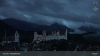 Archiv Foto Webcam Füssen: Blick auf das Hohe Schloss 04:00