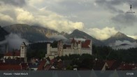 Archiv Foto Webcam Füssen: Blick auf das Hohe Schloss 06:00