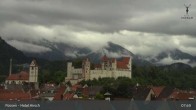 Archiv Foto Webcam Füssen: Blick auf das Hohe Schloss 07:00