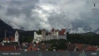 Archiv Foto Webcam Füssen: Blick auf das Hohe Schloss 08:00