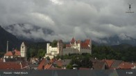 Archiv Foto Webcam Füssen: Blick auf das Hohe Schloss 10:00
