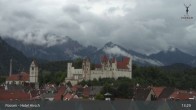 Archiv Foto Webcam Füssen: Blick auf das Hohe Schloss 12:00