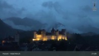 Archiv Foto Webcam Füssen: Blick auf das Hohe Schloss 02:00