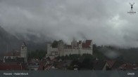 Archiv Foto Webcam Füssen: Blick auf das Hohe Schloss 08:00
