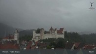 Archiv Foto Webcam Füssen: Blick auf das Hohe Schloss 14:00