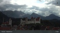 Archiv Foto Webcam Füssen: Blick auf das Hohe Schloss 16:00