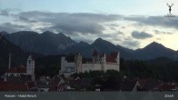 Archiv Foto Webcam Füssen: Blick auf das Hohe Schloss 00:00
