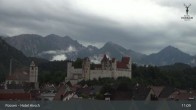 Archiv Foto Webcam Füssen: Blick auf das Hohe Schloss 10:00