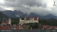 Archiv Foto Webcam Füssen: Blick auf das Hohe Schloss 12:00