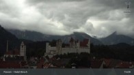 Archiv Foto Webcam Füssen: Blick auf das Hohe Schloss 14:00