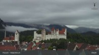 Archiv Foto Webcam Füssen: Blick auf das Hohe Schloss 08:00
