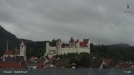 Archiv Foto Webcam Füssen: Blick auf das Hohe Schloss 10:00