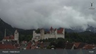 Archiv Foto Webcam Füssen: Blick auf das Hohe Schloss 14:00