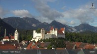 Archiv Foto Webcam Füssen: Blick auf das Hohe Schloss 08:00