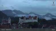 Archiv Foto Webcam Füssen: Blick auf das Hohe Schloss 02:00
